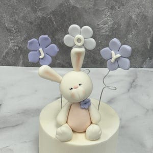 Hase Tortendeko , Hase Tortendeko , Fondant Hase Tortendeko , Kuchen Topper Ostern , Kuchentopper , Kuchentopper , 1.2