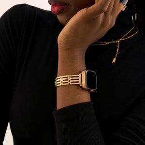 Gold Apple Watch Band Women, Watches Bracelet, Appe Watch Strap, 38mm 40mm 41mm 42mm 44mm 45mm 46mm 49mm, Apple Watch ArmBand, Series 1-10