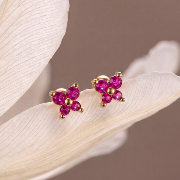 Pendientes de mariposa con piedra de nacimiento personalizada, pendientes de acero inoxidable con el mes de nacimiento, regalo de cumpleaños delicado e hipoalergénico para ella.