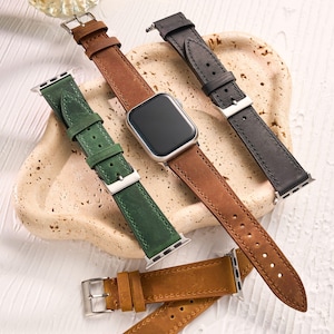 Leather Apple Watch Band Women, Apple Arm Band, Apple Watch Strap, 38mm 40mm 41mm 42mm 44mm 45mm 46mm 49mm, Series 1-10, Mother&#39;s Day Gifts
