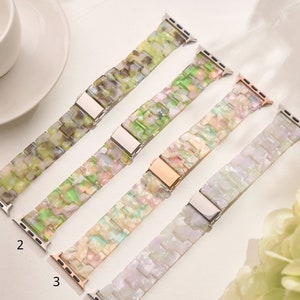Resin Apple Watch Band, Apple Watch Strap, Apple Watche Arm Band, 38mm 40mm 41mm 42mm 45mm 46mm 49mm, Series 1-10 Se, Mother&#39;s Day Gifts