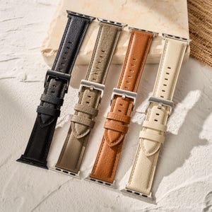 Leather Apple Watch Band, Watches Bracelet, Apple Watch Strap, 38mm 40mm 41mm 42mm 45mm 46mm 49mm, Series 1-10