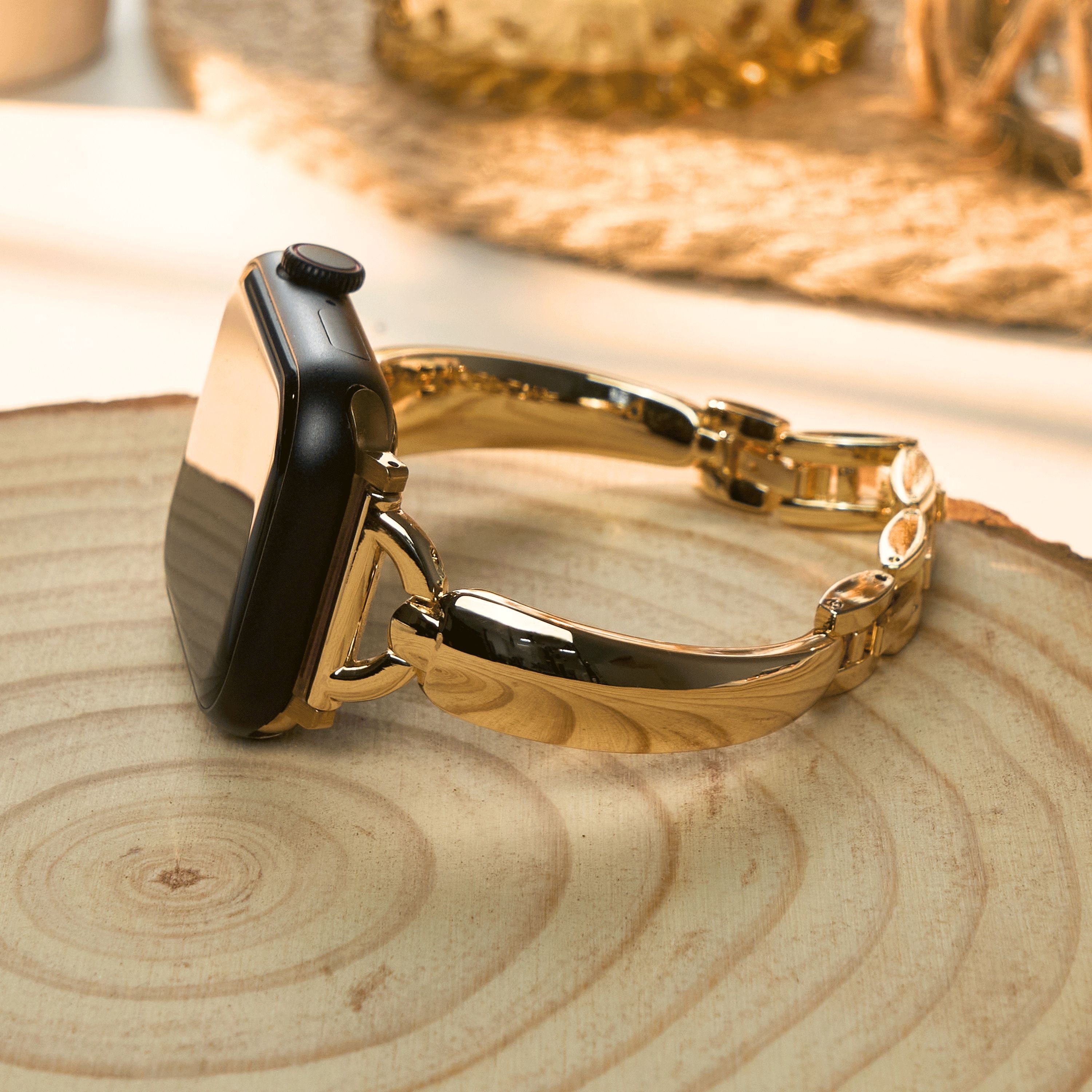 Gold Apple Watch Band, Watches Bracelet, Metal Apple Watch