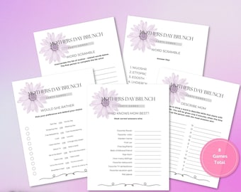 Mothers Day Games Bundle | Mothers Day Games | Games for Mom | Mothers Day Party Game | Mothers Day Activity