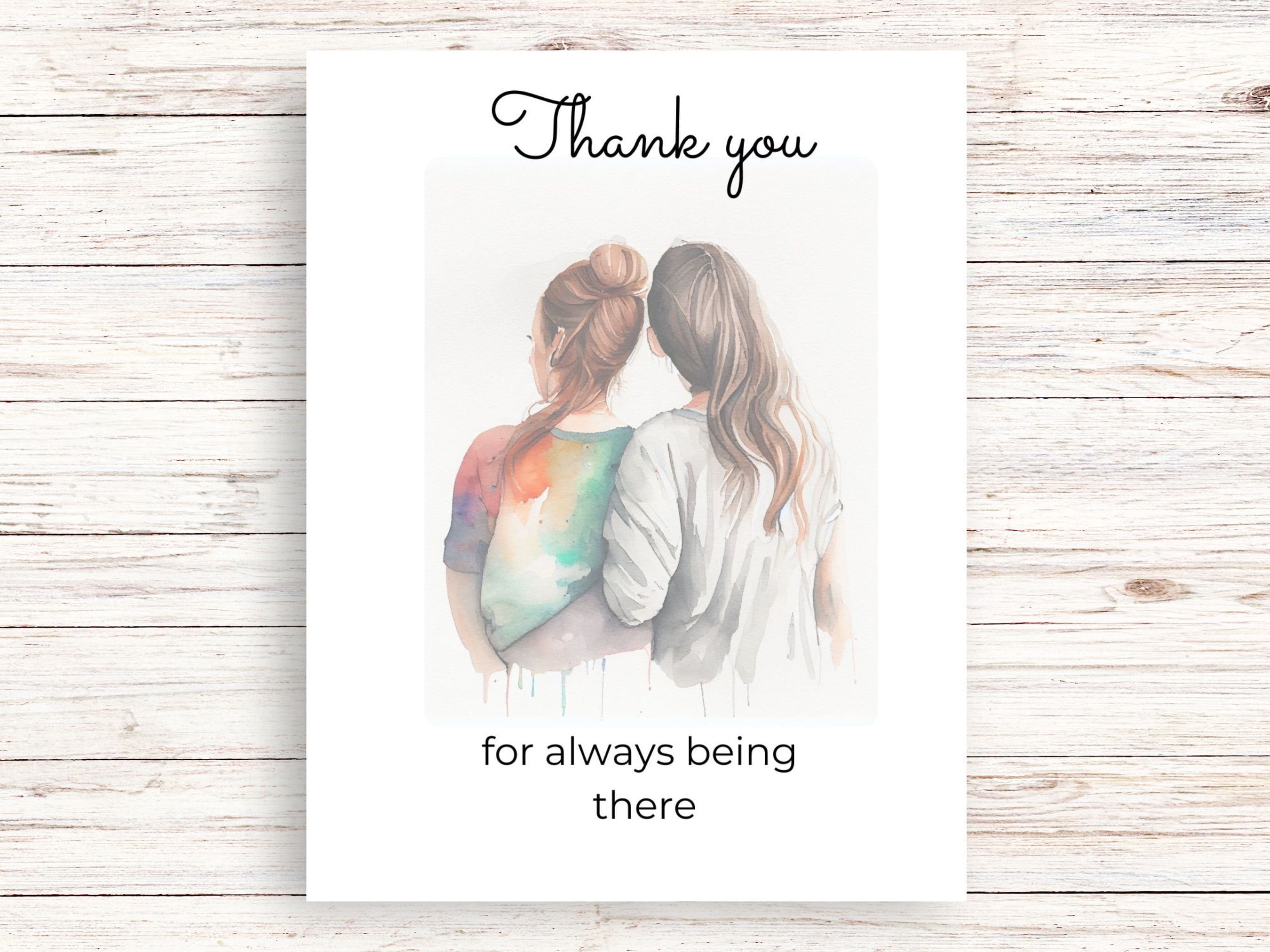 Instant Download Thank You Card - Best Friend - Etsy
