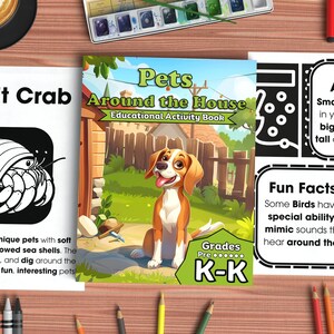 Pets Around the House: Educational Activity Book