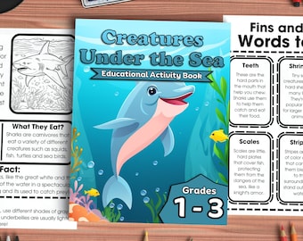 Creatures Under the Sea: Educational Activity Book