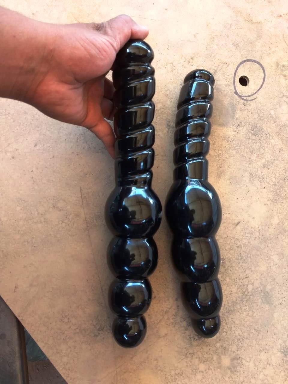 100 percent Obsidian Natural Stone Triple Polished Professional Model.