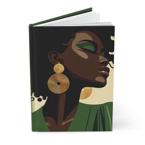 Black Girl Hardcover Journal/Notebook Matte