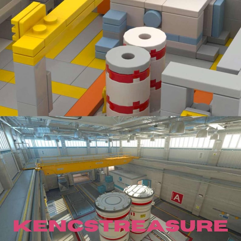 CS2 CSGO Inferno Mirage Dust2 Nuke Vertigo Map Lego Building Blocks ...