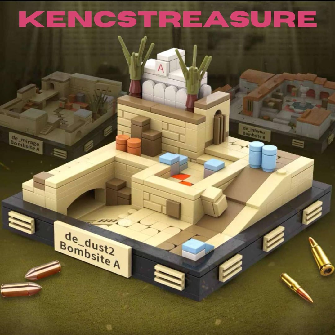 CS2 CSGO Inferno Mirage Dust2 Nuke Vertigo Map Lego Building Blocks ...