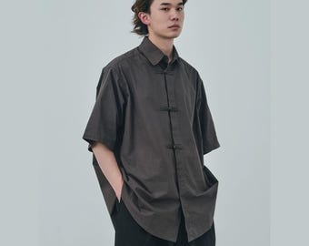 Men's Chinese Style Button Up Shirt | Japanese Fusion Fashion