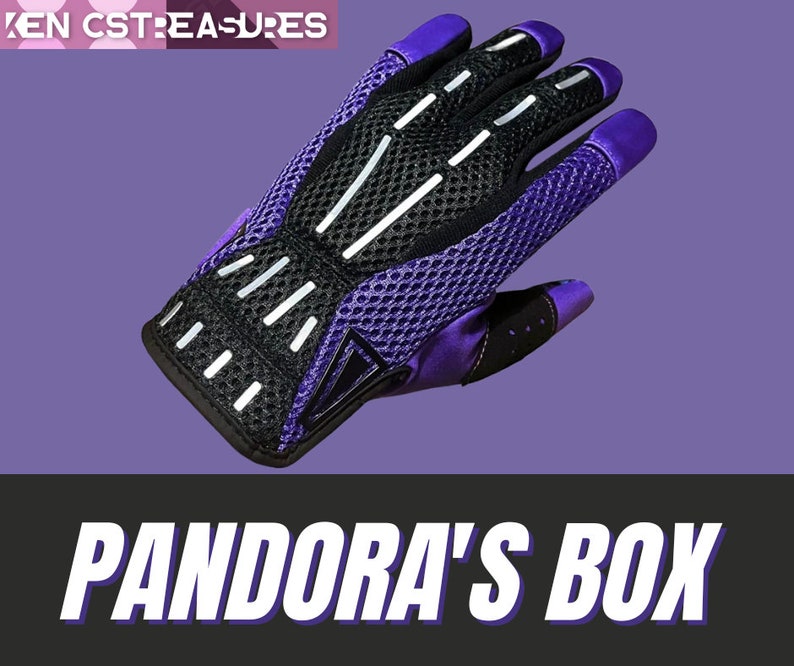 May include: Purple and black cycling gloves with a mesh design and white accents. The gloves have a textured palm and fingertip pads for grip.