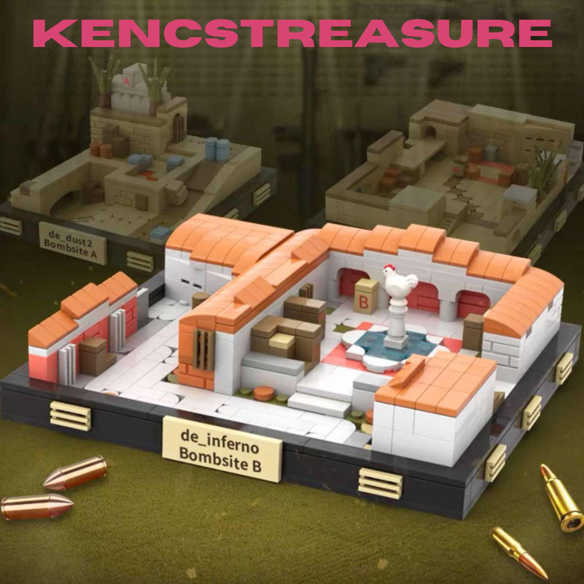 CS2 CSGO Inferno Mirage Dust2 Nuke Vertigo Map Lego Building Blocks ...