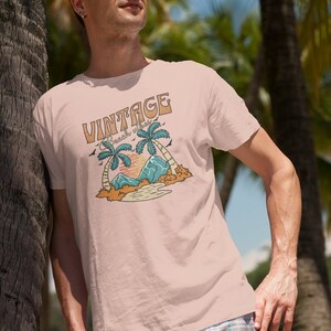 Vintage Beach Vibes Shirt: Retro Seaside Graphic Tee