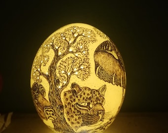 Authentic Ostrich egg Lampshade