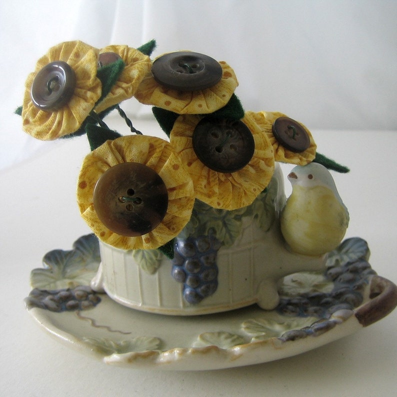 Mini Forever Sunflowers Flower Bouquet for Room Decor, Fragrance Free, Table Favors image 3