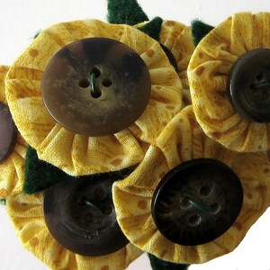 Mini Forever Sunflowers Flower Bouquet for Room Decor, Fragrance Free, Table Favors image 2