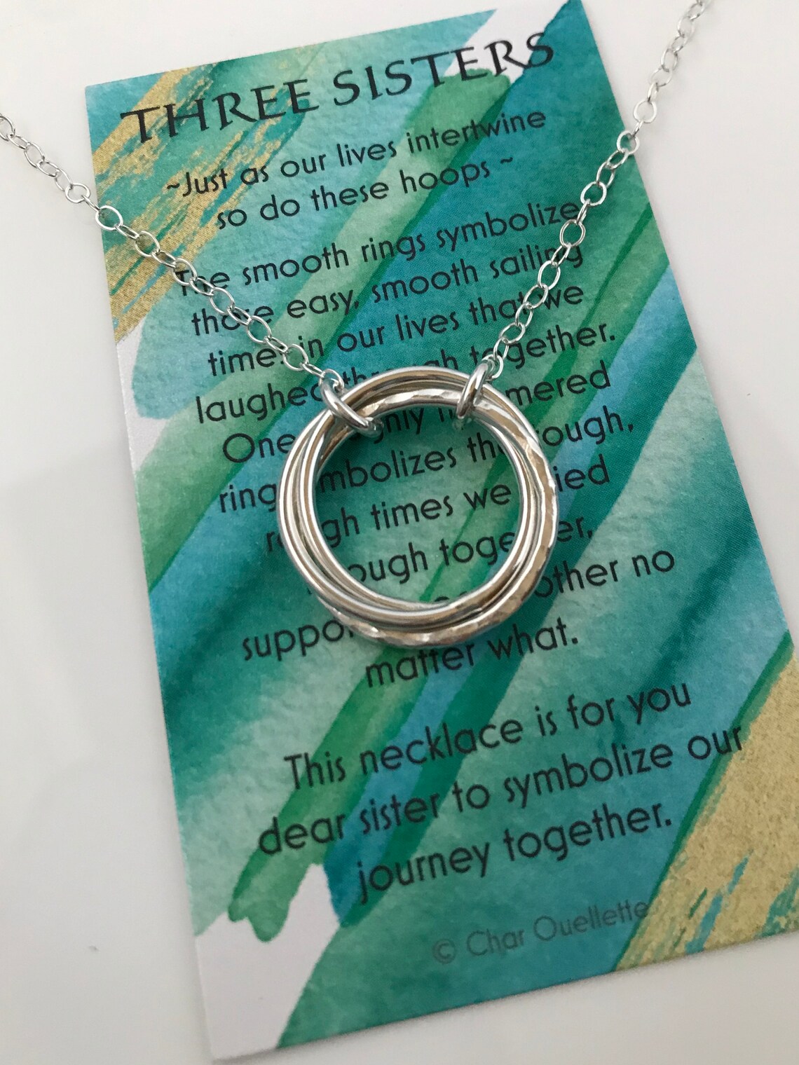 3 SISTERS JOURNEY Necklaces Sterling Silver Set of THREE Etsy