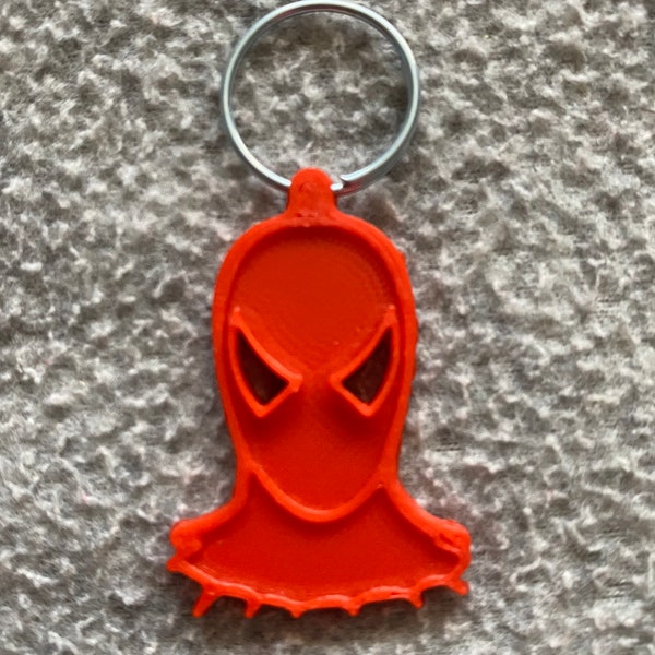 3 D printed Spider Man Key chain, bag charm, backpack tag