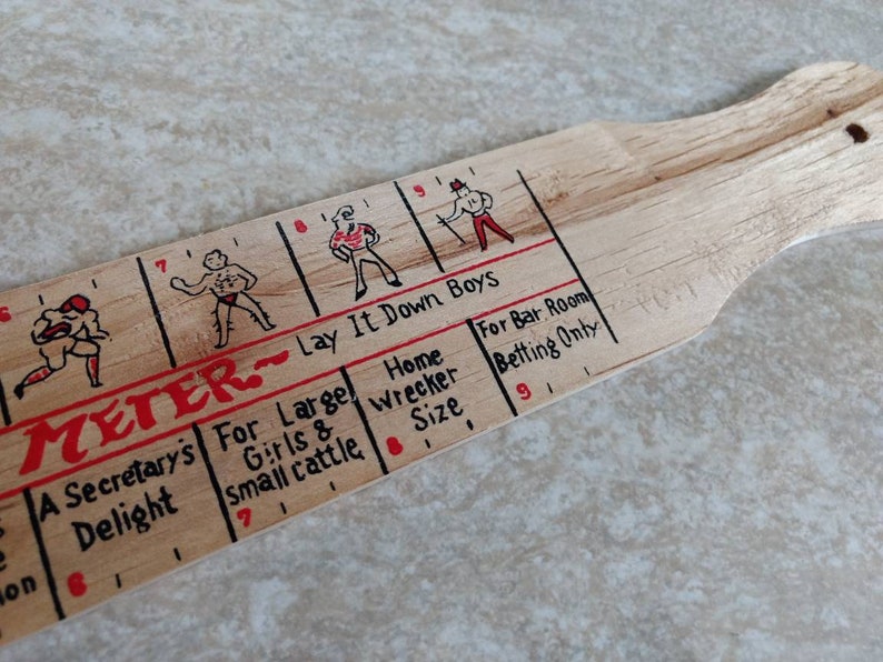 Vintage PETER METER Novelty Risque Wooden Ruler / new old | Etsy