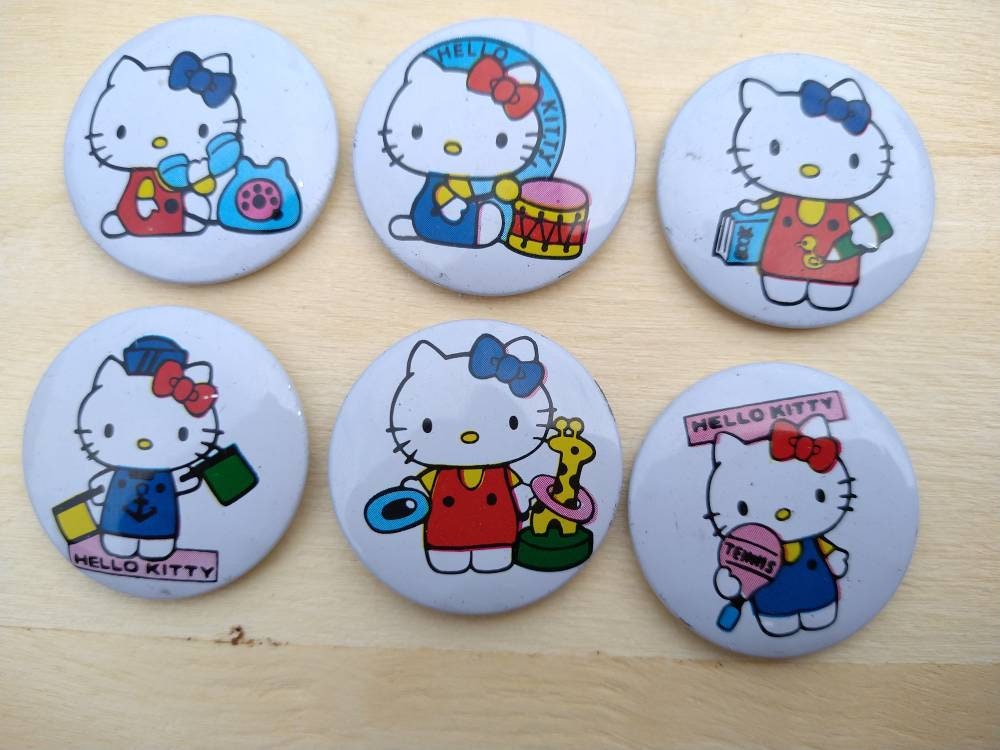 Hello Kitty Brooches Backpack  Hello Kitty Pins Backpacks - Animation  Derivatives/peripheral Products - Aliexpress