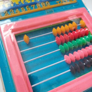 COUNTING FRAME Vintage Educational Dime Store Toy Hong Kong