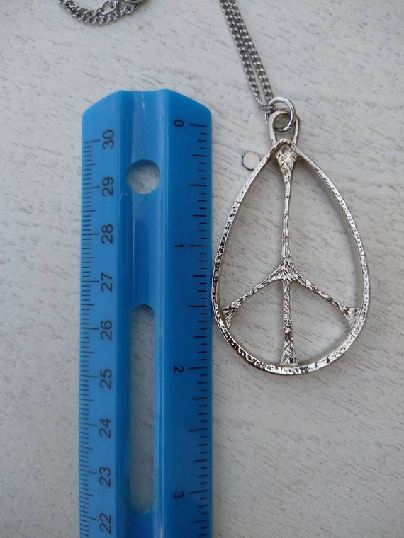 Vintage peace sign necklace sale