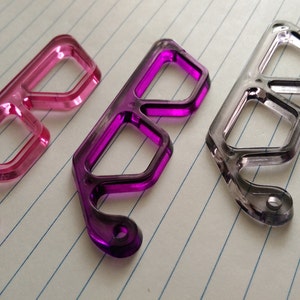 10pc BULK Laser-cut Acrylic EYEGLASS FRAME Plastic Pendants Lot, nerd charm charms Oversized glasses pink purple gray