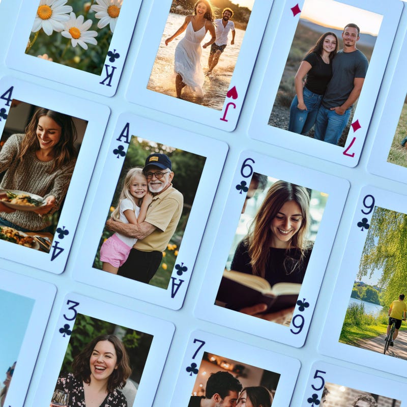 Personalized Decks of Playing Cards Etsy