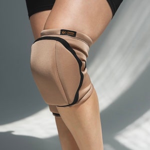 Beige Dance knee pads, Pole dance knee pads, Twerk knee pads, Stripper knee pads, knee pads gym, Knee protection Christmas gift for dancer