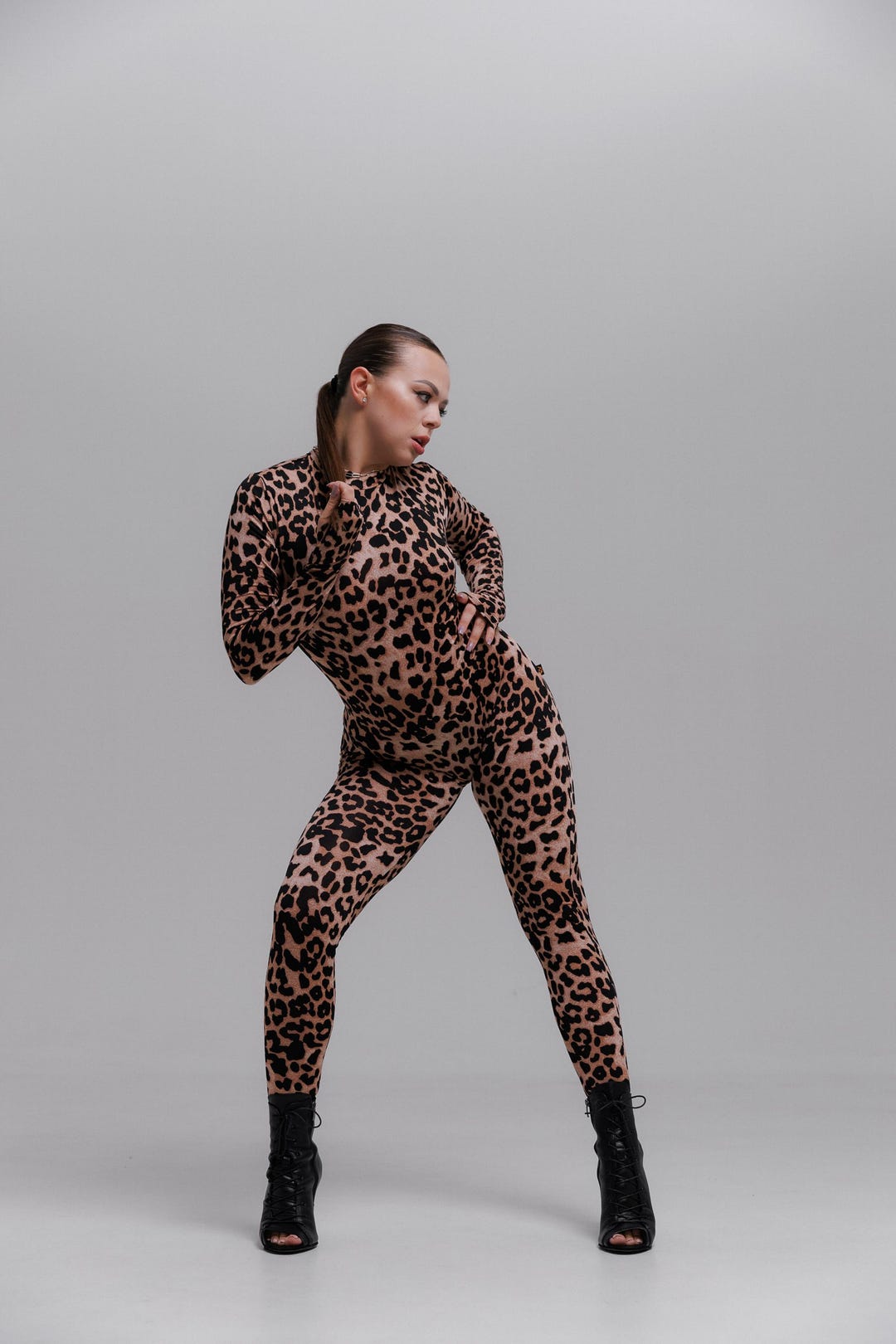 Leopard Print Rave Jumpsuit, Rave Outfits, Overalls for Adults ...