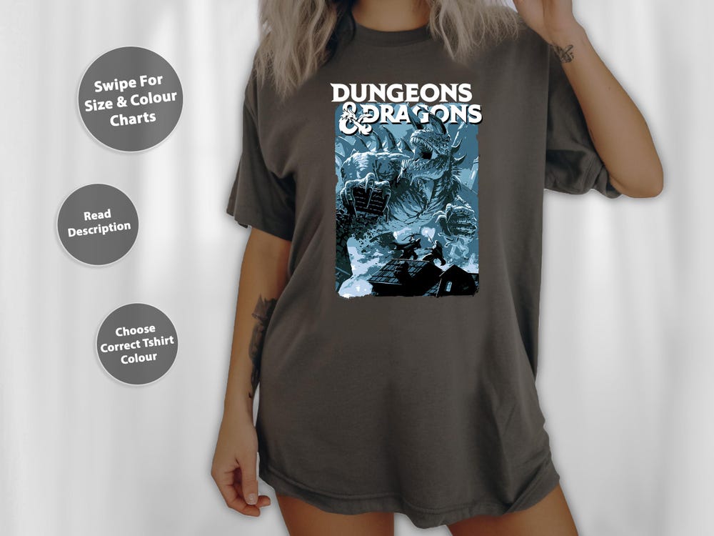 Dungeons Tarrasque Design T-Shirt, Sweatshirt, Hoodie, Tote Bag - 166942 Printhoodies