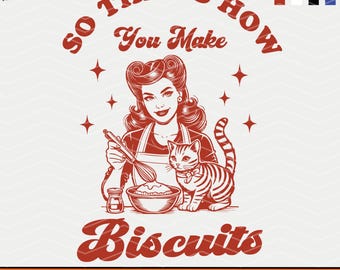 Cat Biscuits SVG PNG: Retro Cat Lover Design (Digital Download)