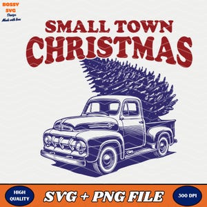 Retro Christmas design Png, Small town Christmas Png Svg, Christmas Truck png, Merry Christmas png, Funny  Vintage Retro Christmas shirt mug