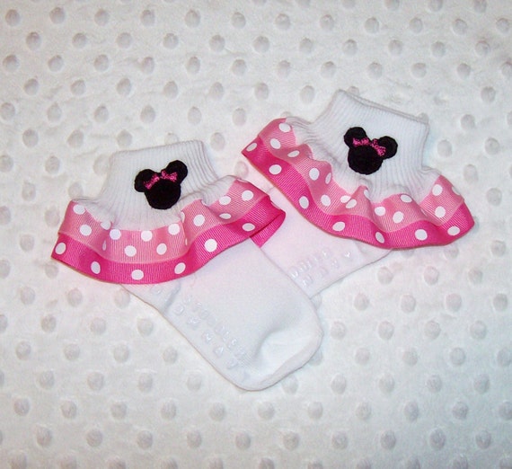 minnie mouse baby socks