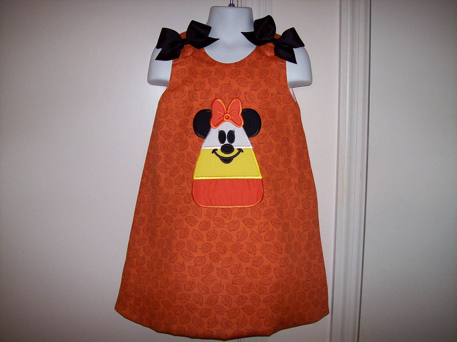 MINNIE MOUSE Candy Corn Applique Fall Halloween Thanksgiving - Etsy