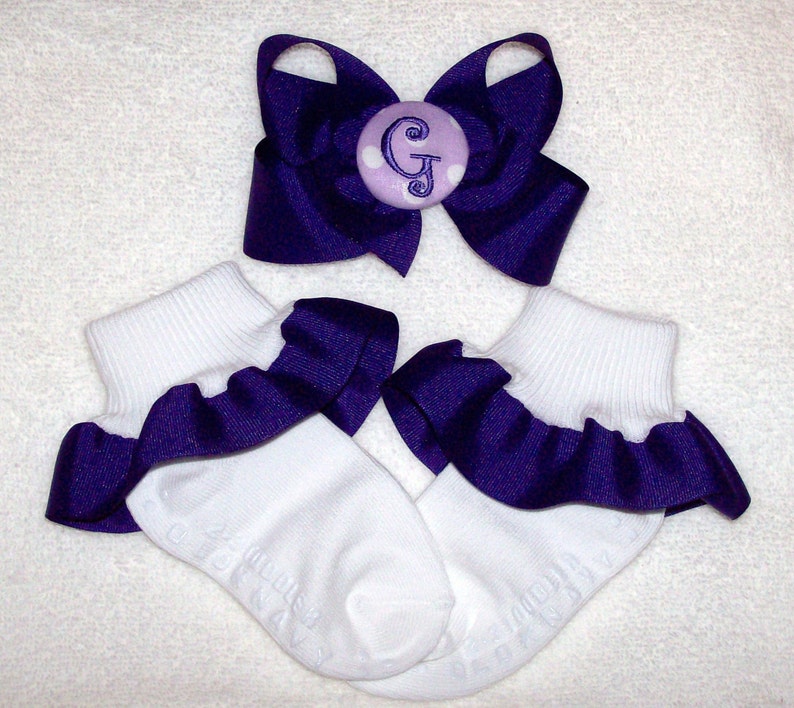 Vacation School Purple Lavender Polka Dot Sofia Applique Monogram Birthday Party A-line Dress Sophia First Princess toddler girl