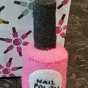 Felt Nail Polish ornament