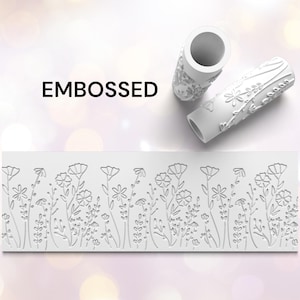 Texturerad roller för blomsterträdgård: 3D-printad lera- och fondantroller