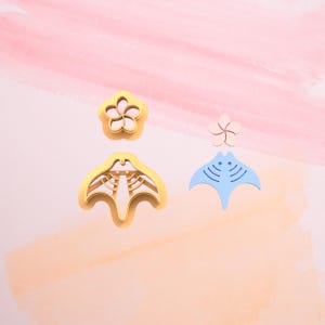Stingray Combo Earring Cutters / Air dry clay cutter