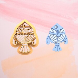 Fairy Fish D Clay Cutters / Air dry clay cutter