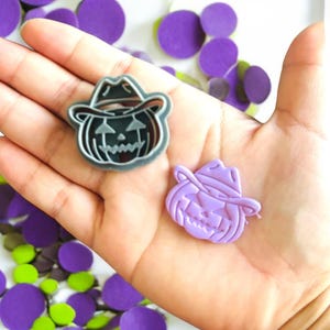 Cowboy  Pumpkin   Halloween  Polymer clay Cutter