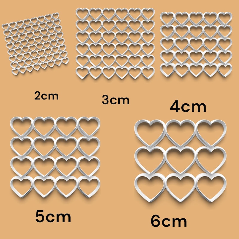 Heart Multi Cutters - Etsy