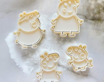 Peppa Wutz - Cookie Cutter - Stempel - Fondant Cutter - Stempel