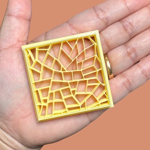 Cut Glass pattern Clay cutter| Polymer Clay cutter