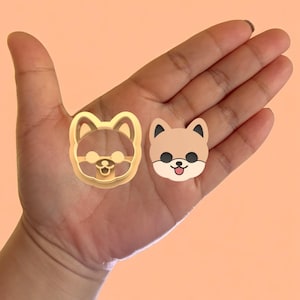 Pomeranian Dog Polymer Clay Cutter: Animal Cookie Cutter
