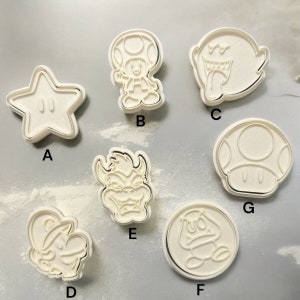 Super Mario - Cortador de galletas - Sello - Cortador de fondant