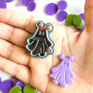 Ghost M Halloween  Polymer clay Cutter
