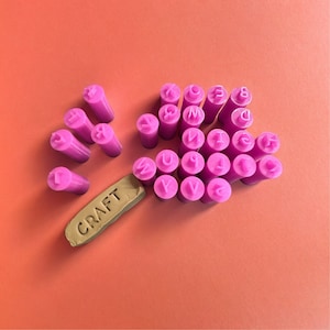 Upper case Alphabet stamps | clay stamps